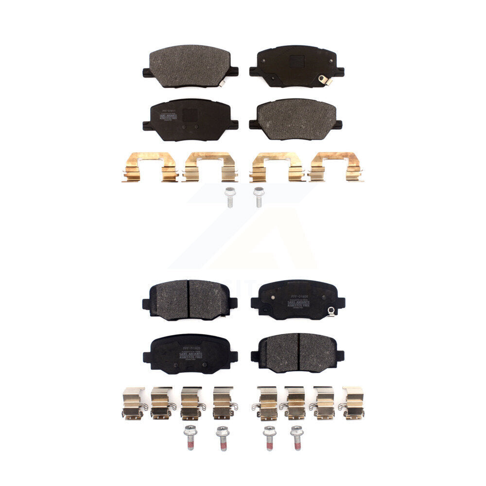 Semi-Metallic Brake Pads Front Rear Kit For Jeep Renegade Dodge Hornet Fiat 500X