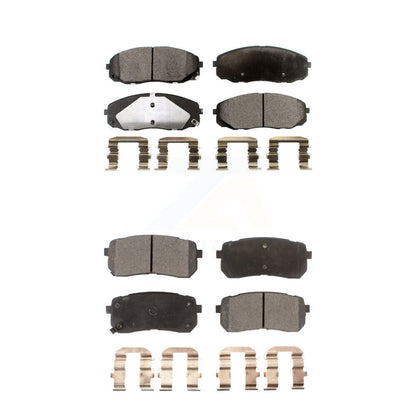 Semi-Metallic Brake Pads Front Rear Kit For 2015-2021 Kia Sedona