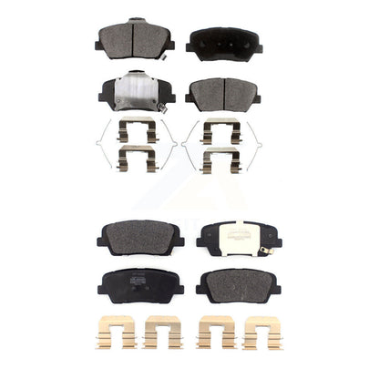 Semi-Metallic Brake Pads Front Rear Kit For Kia Sorento Hyundai Santa Fe Sport