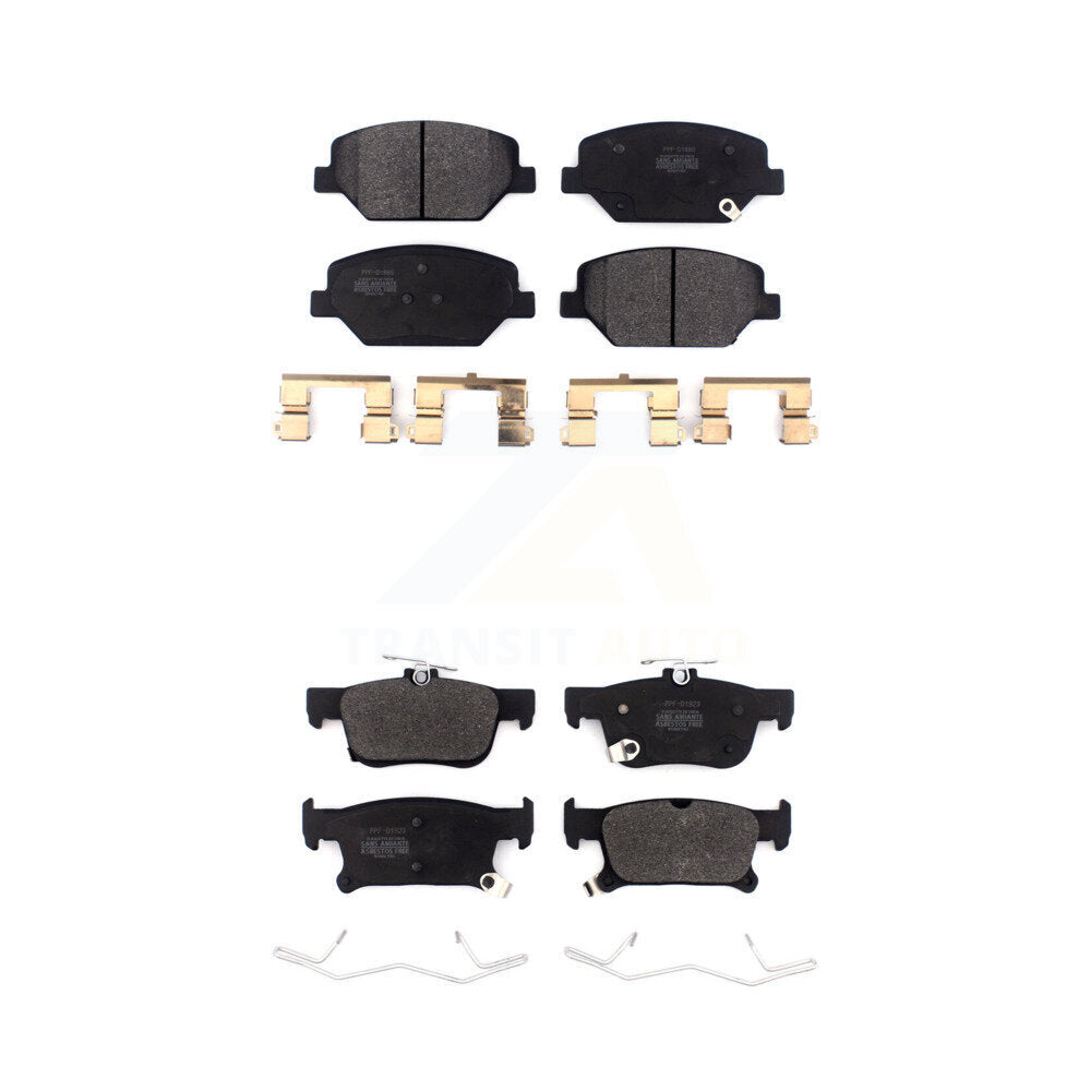 Semi-Metallic Brake Pads Front Rear Kit For Buick Envision