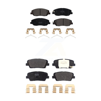 Semi-Metallic Brake Pads Front Rear Kit For Hyundai Santa Fe XL