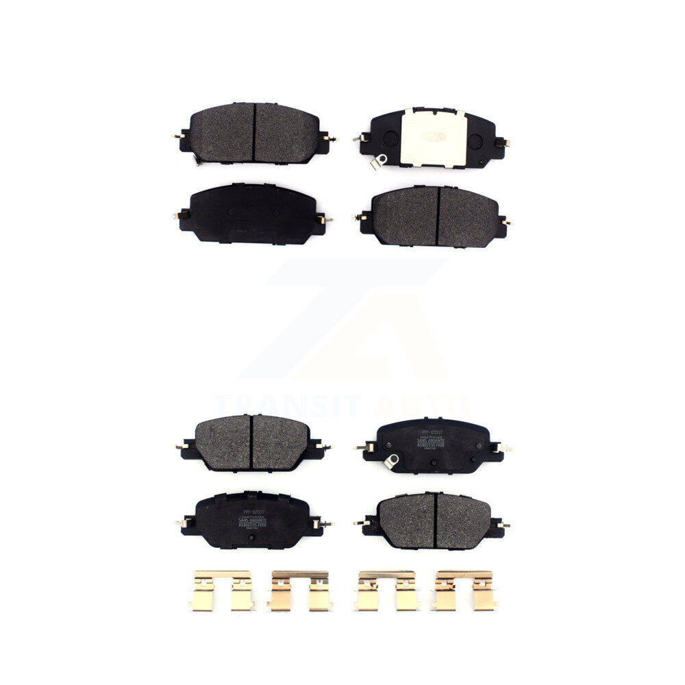 Semi-Metallic Brake Pads Front Rear Kit For Honda CR-V