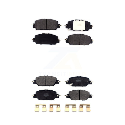 Semi-Metallic Brake Pads Front Rear Kit For Honda CR-V