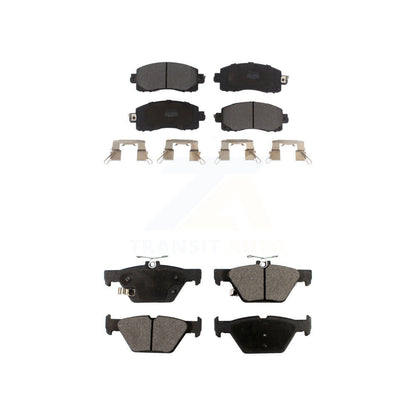 Semi-Metallic Brake Pad Front Rear Kit For Subaru Crosstrek Forester Outback WRX