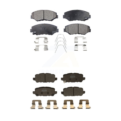 Semi-Metallic Brake Pads Front Rear Kit For 2016 Honda CR-Z