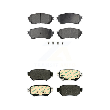 Semi-Metallic Brake Pads Front Rear Kit For Mazda 6