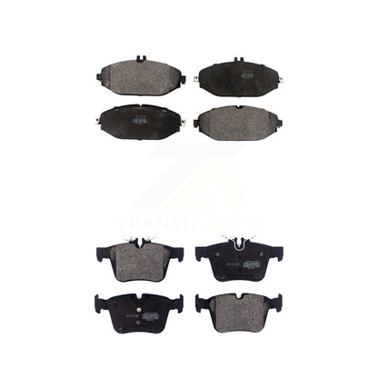 Semi-Metallic Brake Pads Front Rear Kit For Mercedes-Benz C300
