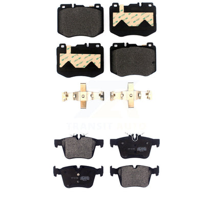 Semi-Metallic Brake Pads Front Rear Kit For Mercedes-Benz C300 C400 C350e