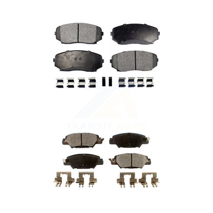 Semi-Metallic Brake Pads Front Rear Kit For 2019-2024 Mazda CX-5 Turbocharged