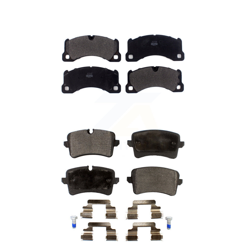 Semi-Metallic Brake Pads Front Rear Kit For Porsche Macan
