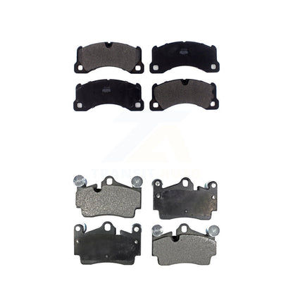 Semi-Metallic Brake Pads Front Rear Kit For Porsche Cayenne