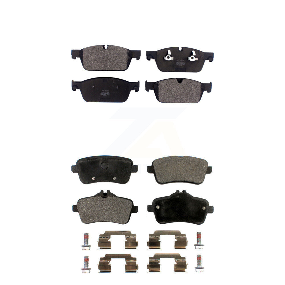 Semi-Metallic Brake Pad Front Rear Kit For Mercedes-Benz GL350 GL550 ML550 GL450