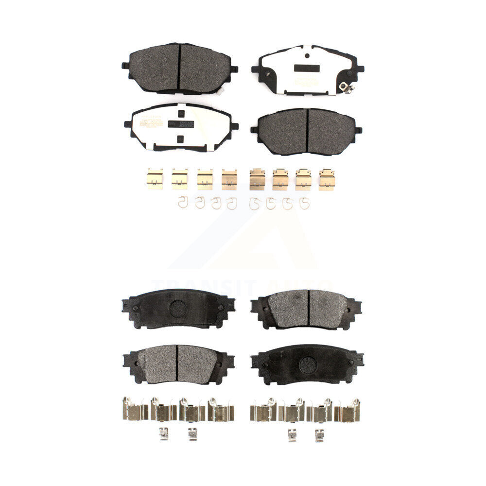 Semi-Metallic Brake Pads Front Rear Kit For Toyota C-HR