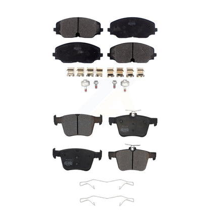 Semi-Metallic Brake Pads Front Rear Kit For Volkswagen Atlas Cross Sport