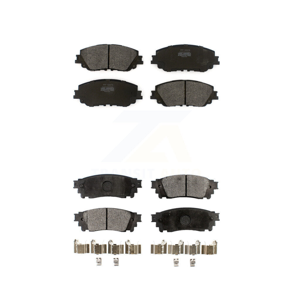 Semi-Metallic Brake Pads Front Rear Kit For Toyota RAV4 Camry C-HR Lexus Corolla