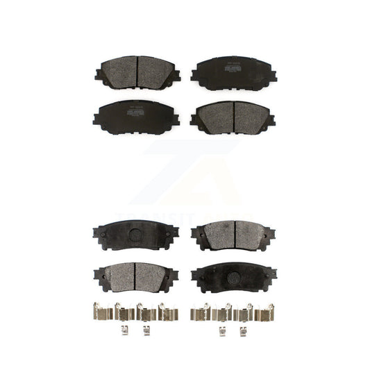 Semi-Metallic Brake Pads Front Rear Kit For Toyota RAV4 Camry C-HR Lexus Corolla