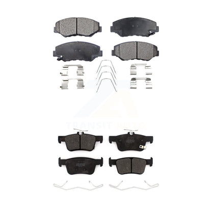 Semi-Metallic Brake Pads Front Rear Kit For Honda Civic