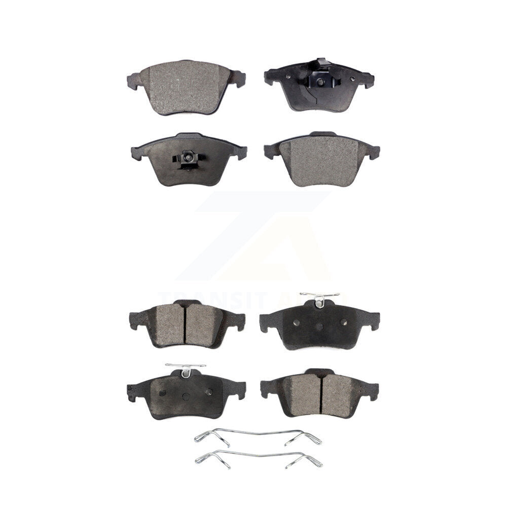 Semi-Metallic Brake Pads Front Rear Kit For Mazda 3 Volvo S40 V50 C70