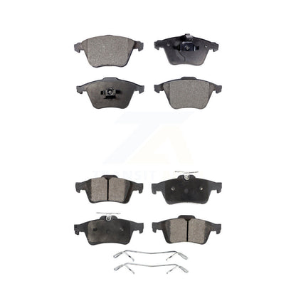 Semi-Metallic Brake Pads Front Rear Kit For Mazda 3 Volvo S40 V50 C70