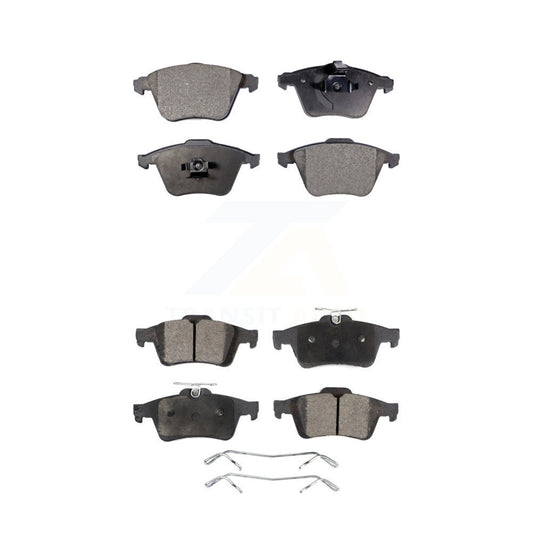 Semi-Metallic Brake Pads Front Rear Kit For Mazda 3 Volvo S40 V50 C70