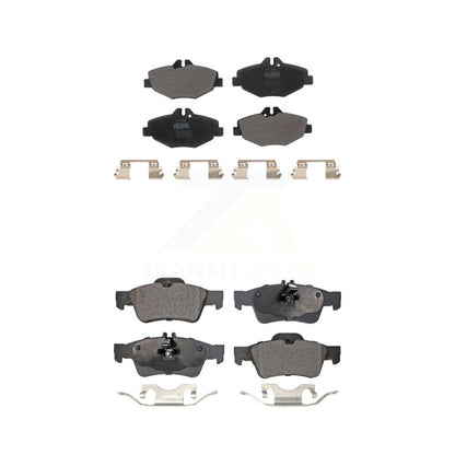 Semi-Metallic Brake Pads Front Rear Kit For Mercedes-Benz E320 E350