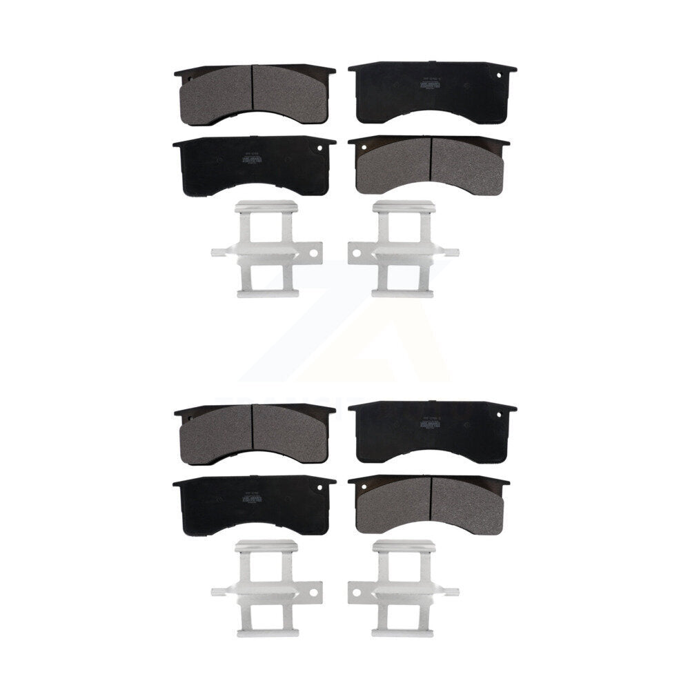 Semi-Metallic Brake Pads Front Rear Kit For IC Corporation International CE Bus