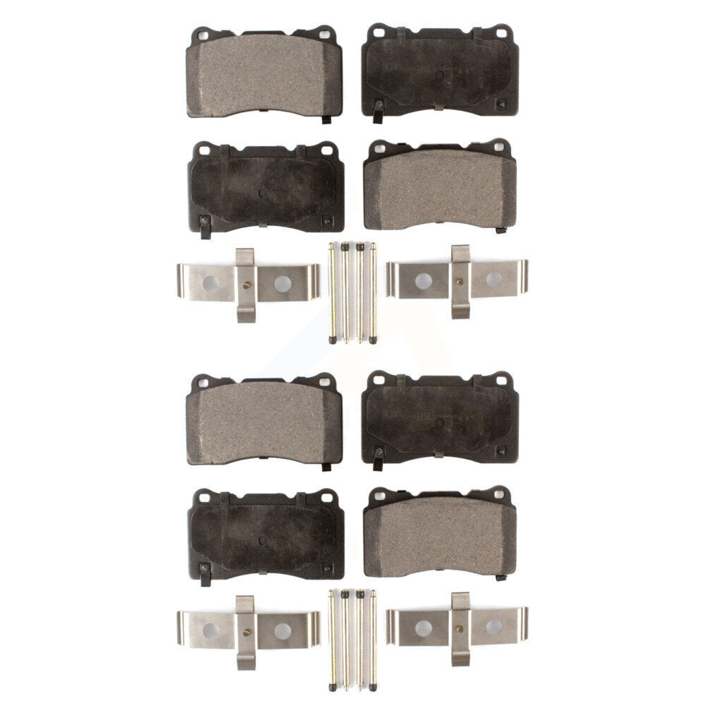 Semi-Metallic Brake Pads Front Rear Kit For 2005-2006 Ford GT