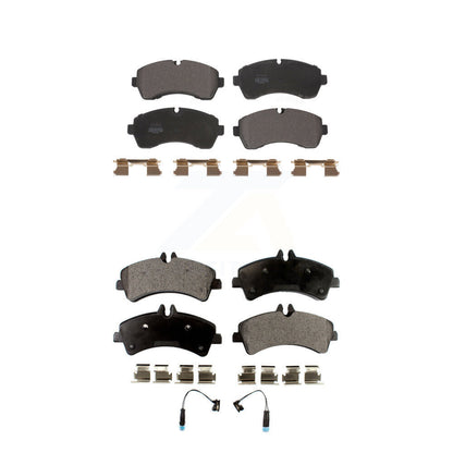 Semi-Metallic Brake Pads Front Rear Kit For Sprinter 3500 Mercedes-Benz Dodge