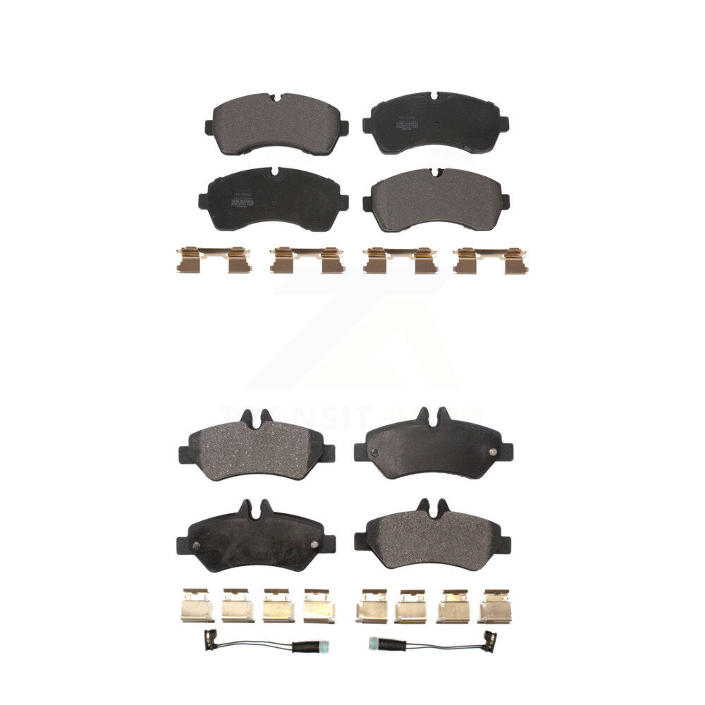 Semi-Metallic Brake Pads Front Rear Kit For Sprinter 3500 Mercedes-Benz Dodge