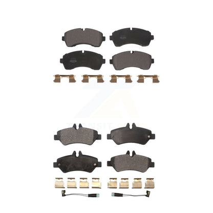 Semi-Metallic Brake Pads Front Rear Kit For Sprinter 3500 Mercedes-Benz Dodge