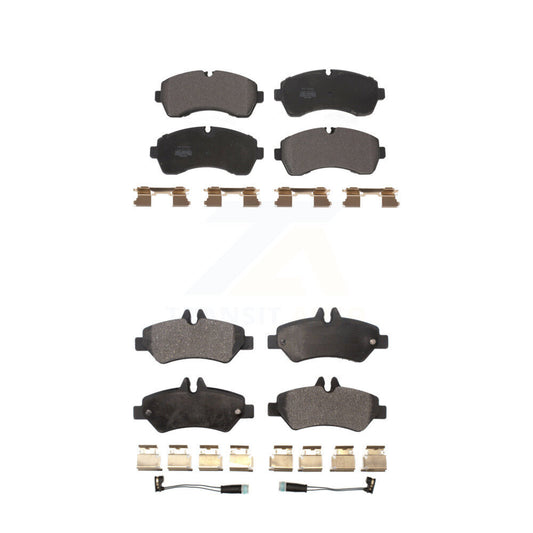 Semi-Metallic Brake Pads Front Rear Kit For Sprinter 3500 Mercedes-Benz Dodge