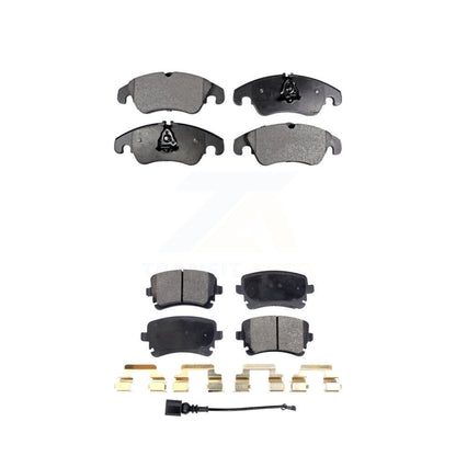 Semi-Metallic Brake Pads Front Rear Kit For 2013-2014 Audi A4 allroad