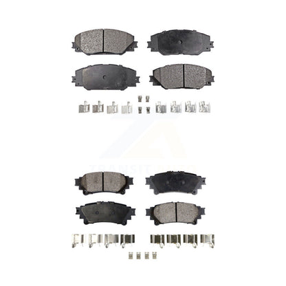 Semi-Metallic Brake Pads Front Rear Kit For 2016-2020 Toyota Mirai