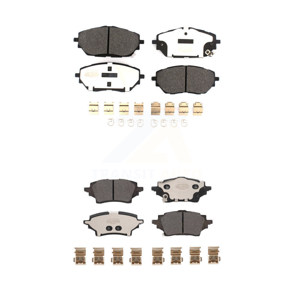 Semi-Metallic Brake Pads Front Rear Kit For Toyota C-HR