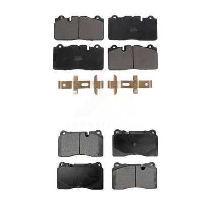 Semi-Metallic Brake Pads Front Rear Kit For Chevrolet Corvette Camaro