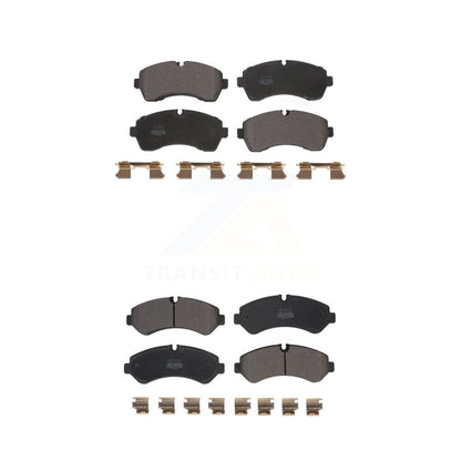 Semi-Metallic Brake Pads Front Rear Kit For Mercedes-Benz Sprinter 3500 4500