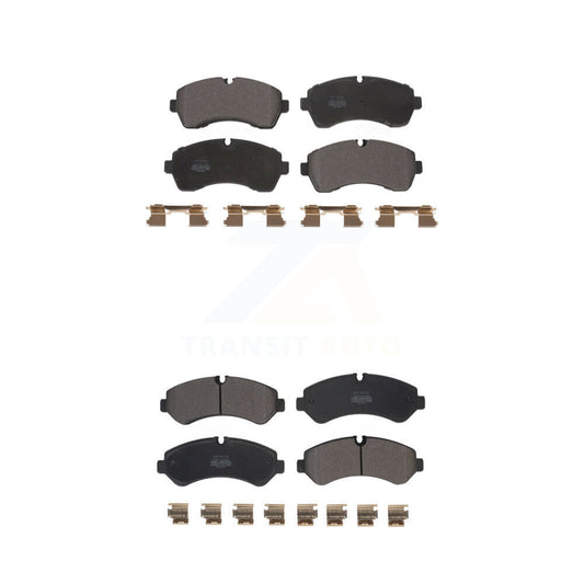 Semi-Metallic Brake Pads Front Rear Kit For Mercedes-Benz Sprinter 3500 4500