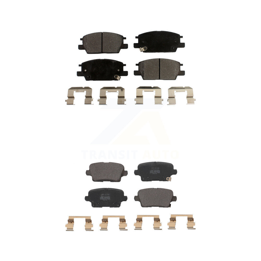 Semi-Metallic Brake Pads Front Rear Kit For Buick Regal Sportback