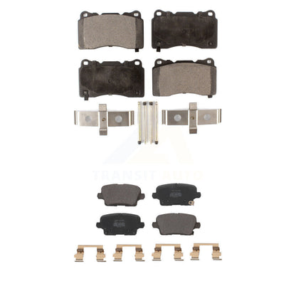 Semi-Metallic Brake Pads Front Rear Kit For Buick Regal Sportback
