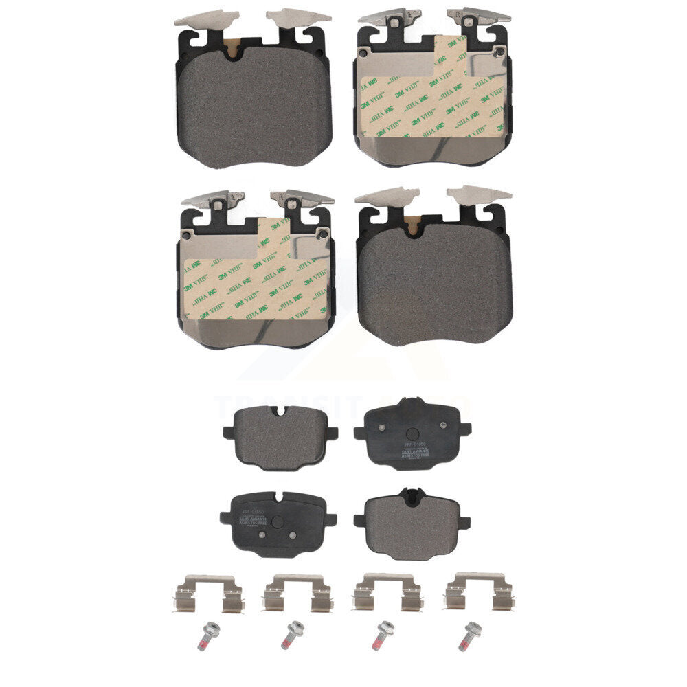 Semi-Metallic Brake Pads Front Rear Kit For BMW X5 X7 540i xDrive X6 750i M550i
