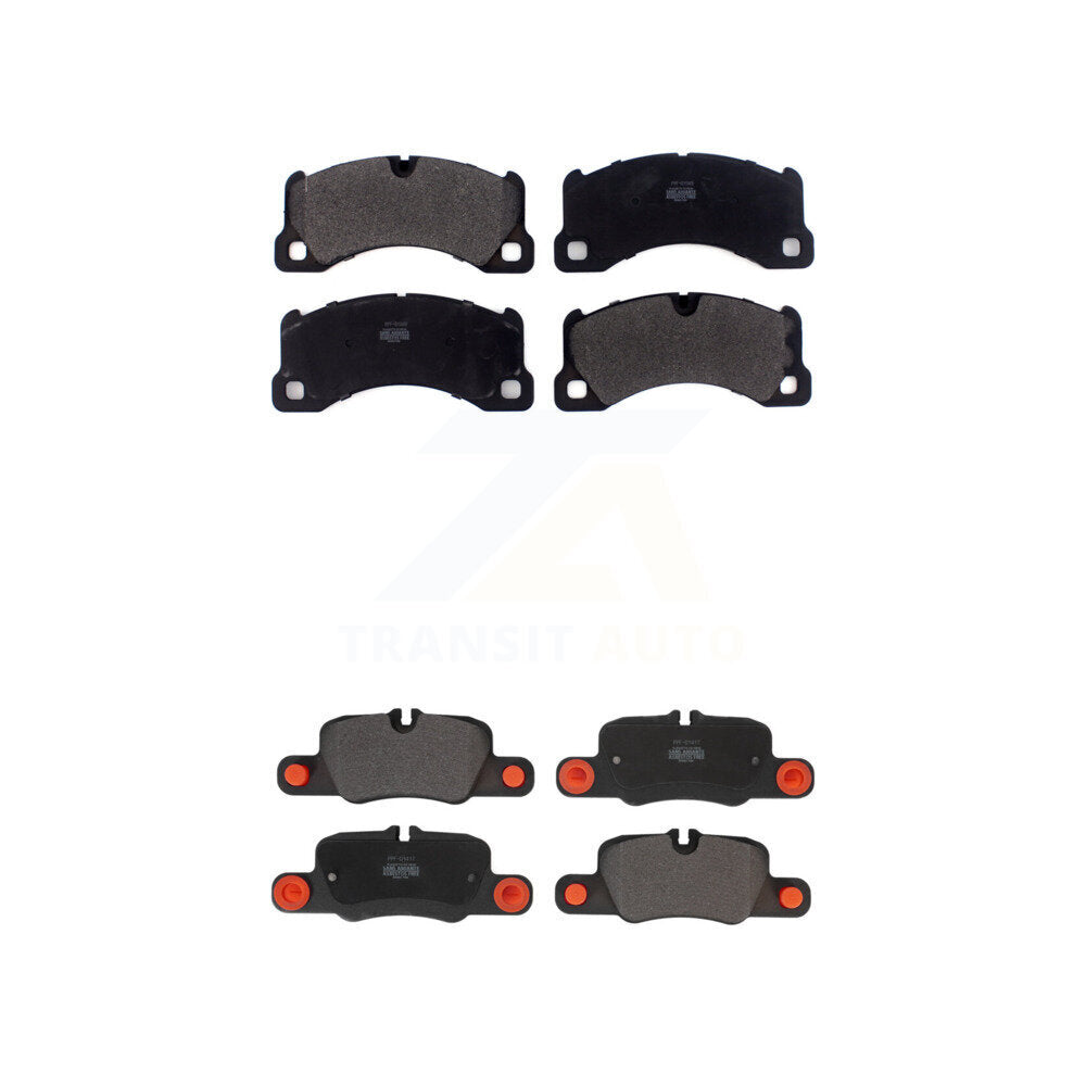 Semi-Metallic Brake Pads Front Rear Kit For 2010-2016 Porsche Panamera
