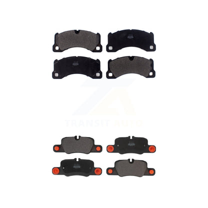 Semi-Metallic Brake Pads Front Rear Kit For 2010-2016 Porsche Panamera