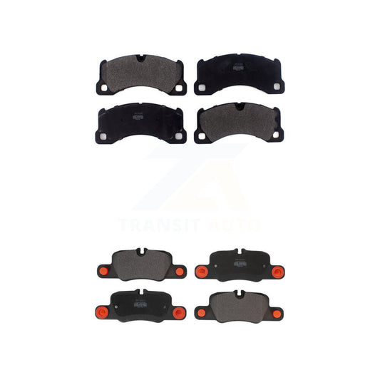 Semi-Metallic Brake Pads Front Rear Kit For 2010-2016 Porsche Panamera