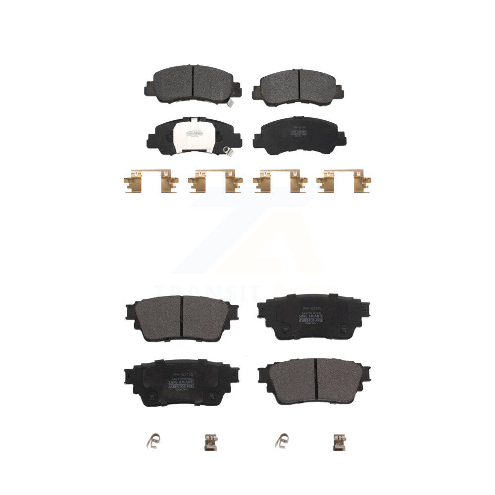 Semi-Metallic Brake Pads Front Rear Kit For Mitsubishi Eclipse Cross