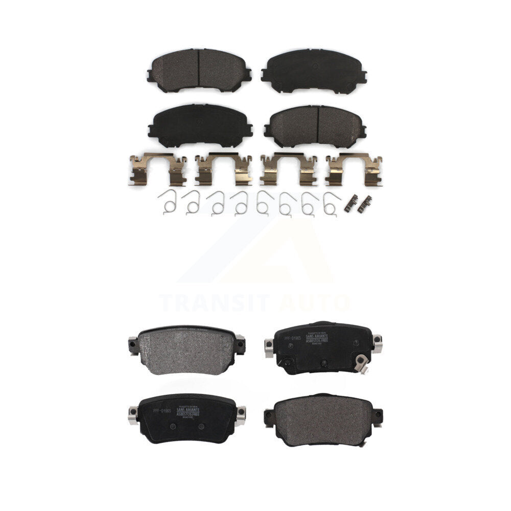 Semi-Metallic Brake Pads Front Rear Kit For Nissan Rogue Sport Qashqai