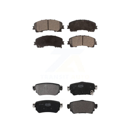 Semi-Metallic Brake Pads Front Rear Kit For Nissan Rogue