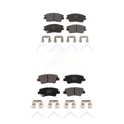 Semi-Metallic Brake Pads Front Rear Kit For Kia Sportage Hyundai Tucson