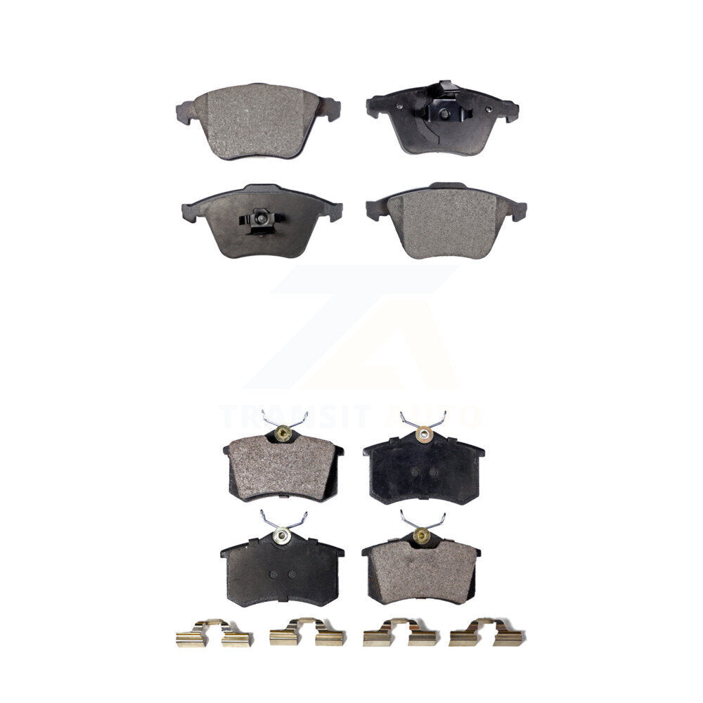 Semi-Metallic Brake Pads Front Rear Kit For Audi A6 Quattro
