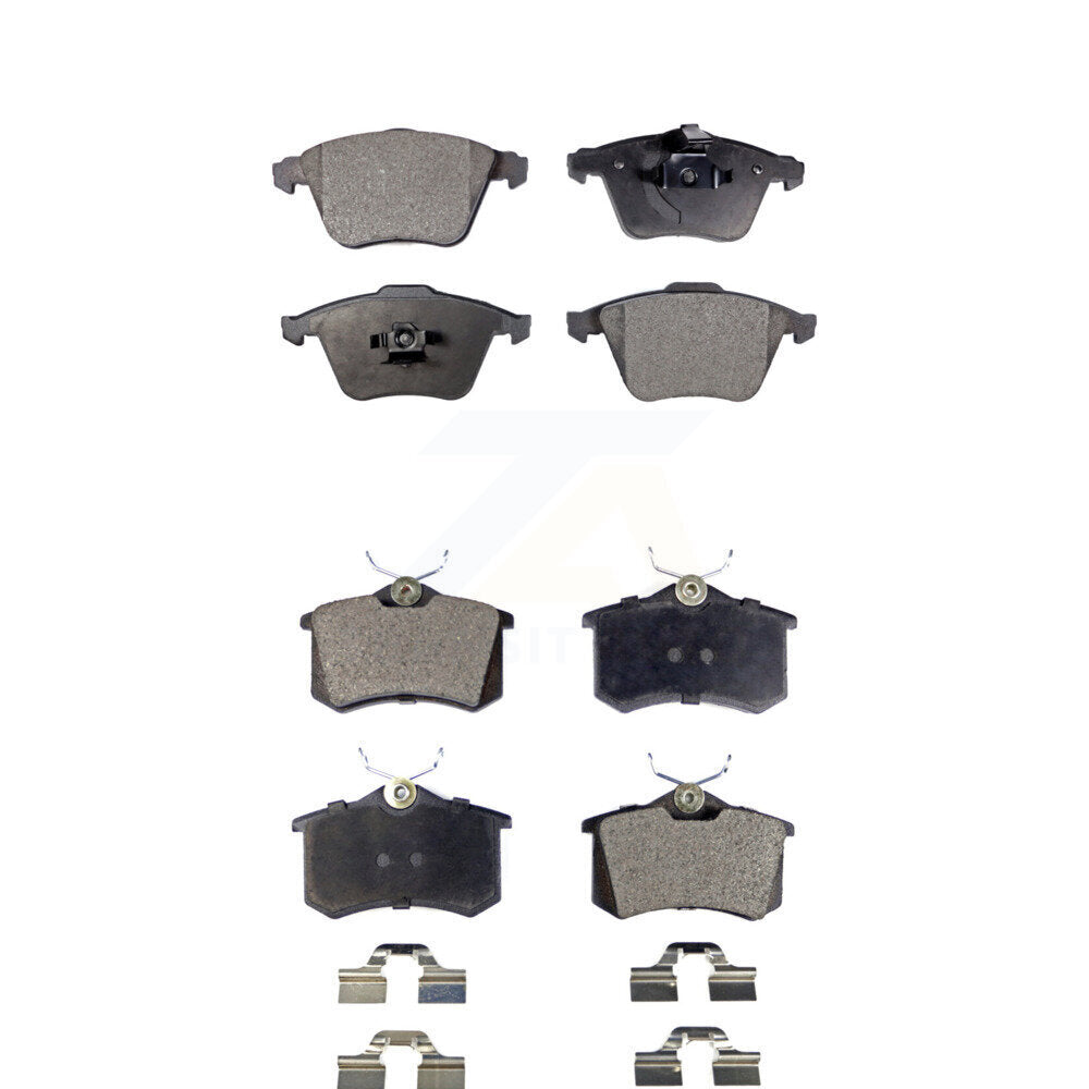 Semi-Metallic Brake Pads Front Rear Kit For Audi A6 Quattro