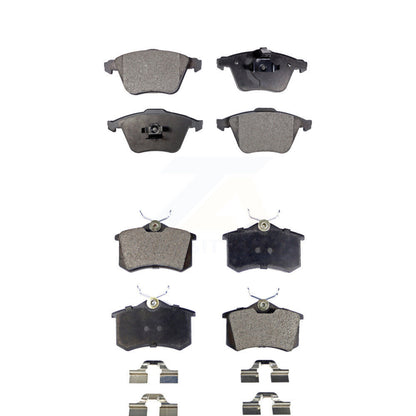 Semi-Metallic Brake Pads Front Rear Kit For Audi A6 Quattro